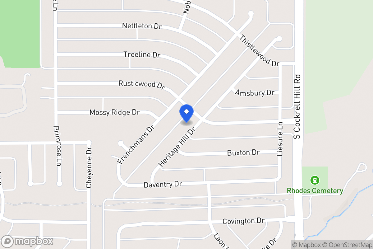 Map of 1237 Heritage Hill Dr