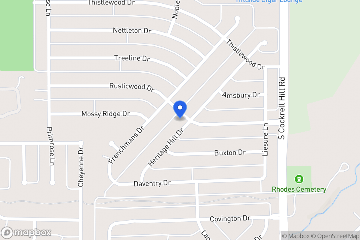 Map of 1241 Heritage Hill Dr