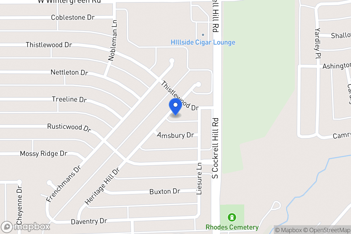 Map of 1330  Heritage Hill Dr   ,Desoto, Tx 751157722, Desoto