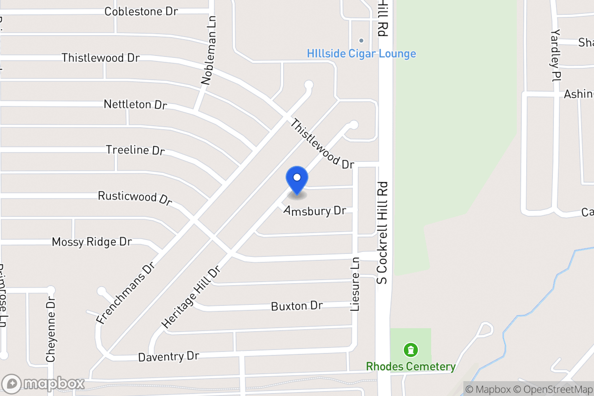 Map of 1313 Amsbury Dr