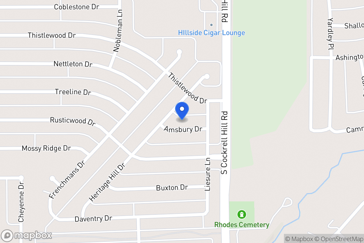 Map of 1309 Amsbury Dr