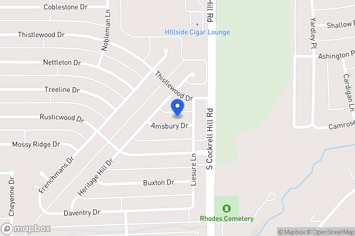 Map of 1305 Amsbury Dr