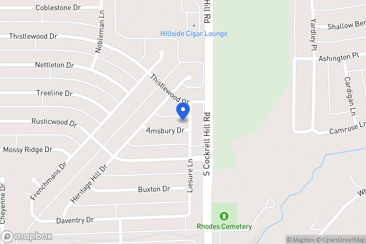 Map of 1301 Amsbury Dr