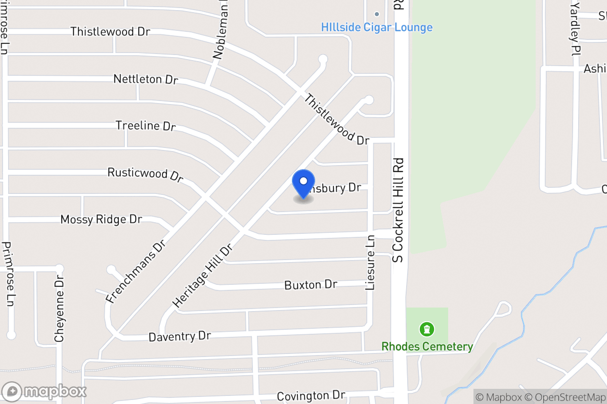 Map of 1316 Amsbury Dr