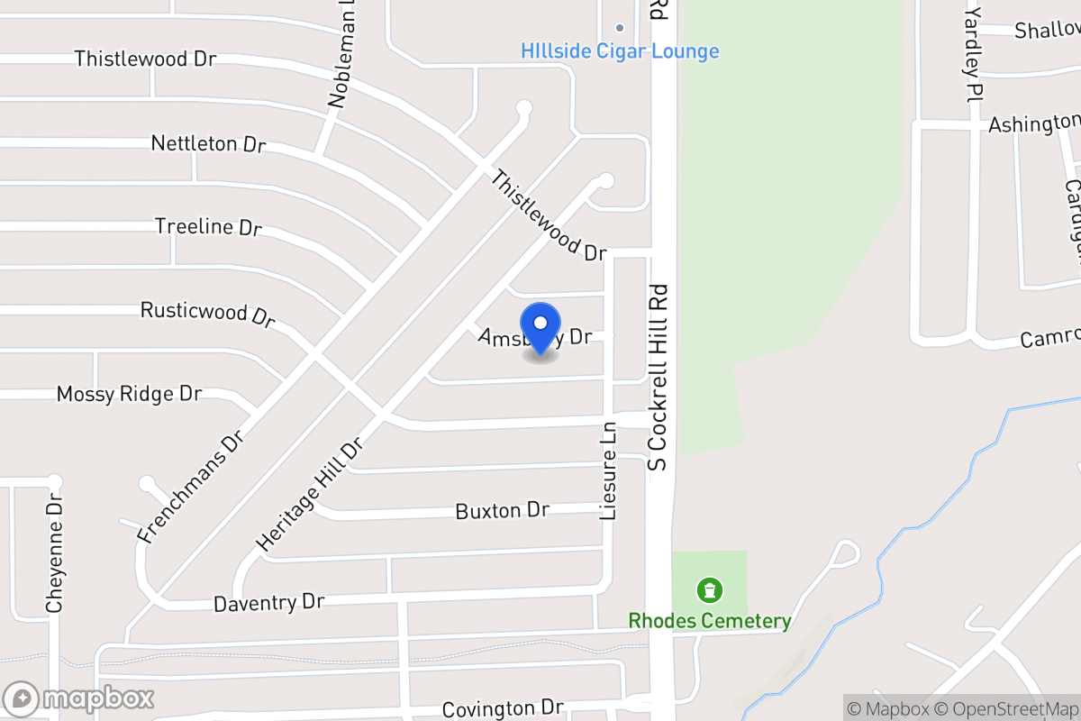 Map of 1308 Amsbury Dr