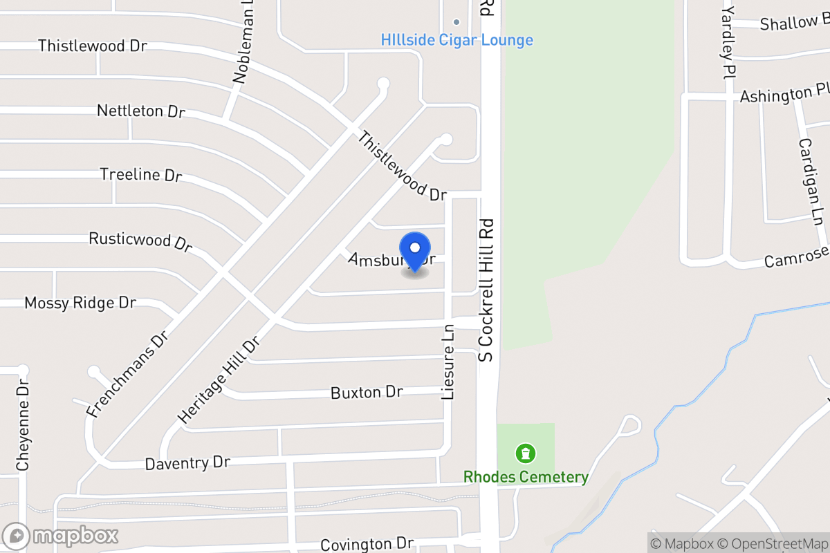 Map of 1304 Amsbury Dr