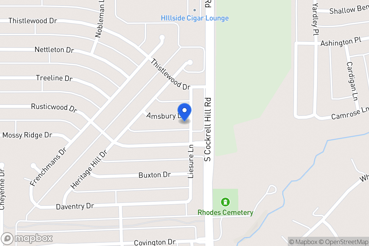 Map of 1300 Amsbury Dr