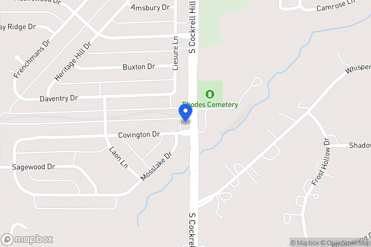 Map of 1301 Covington Dr