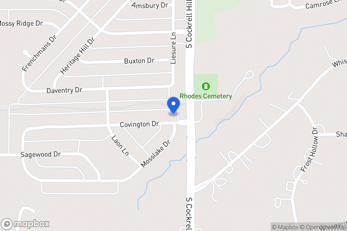 Map of 1305 Covington Dr