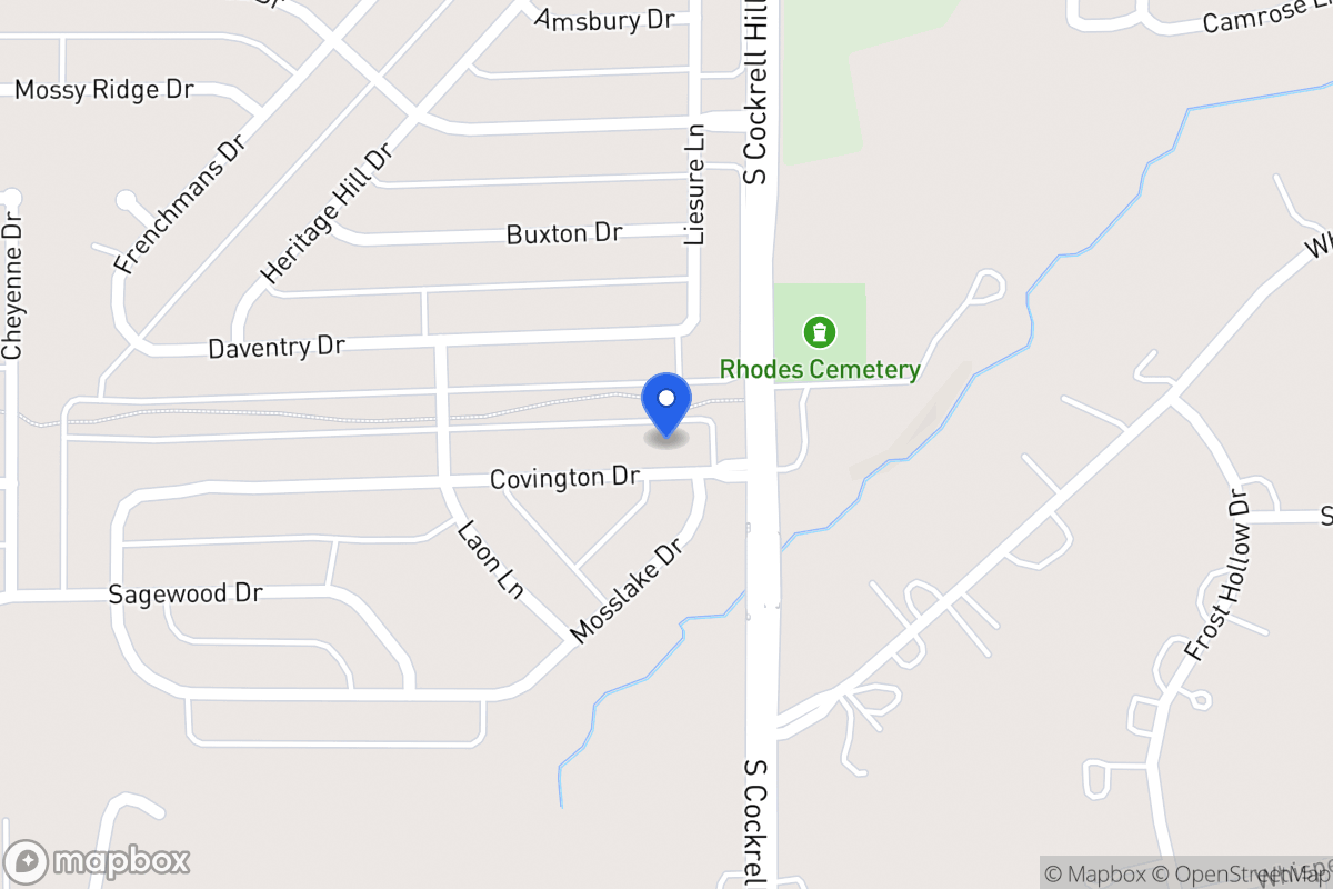 Map of 1309 Covington Dr