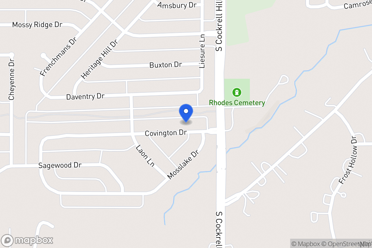Map of 1313 Covington Dr