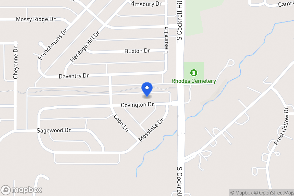 Map of 1317 Covington Dr
