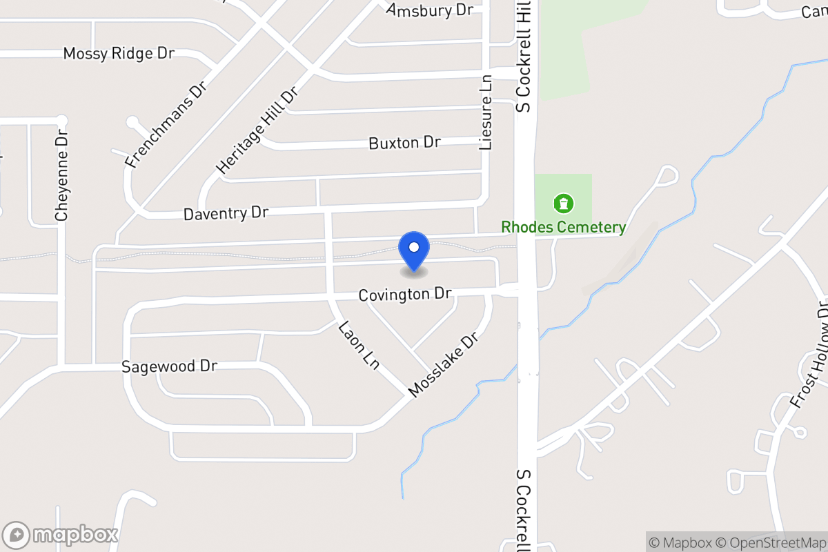Map of 1321 Covington Dr