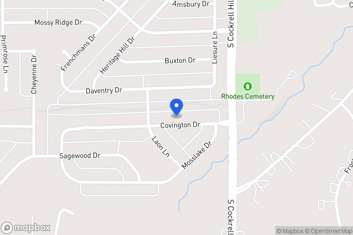 Map of 1325 Covington Dr
