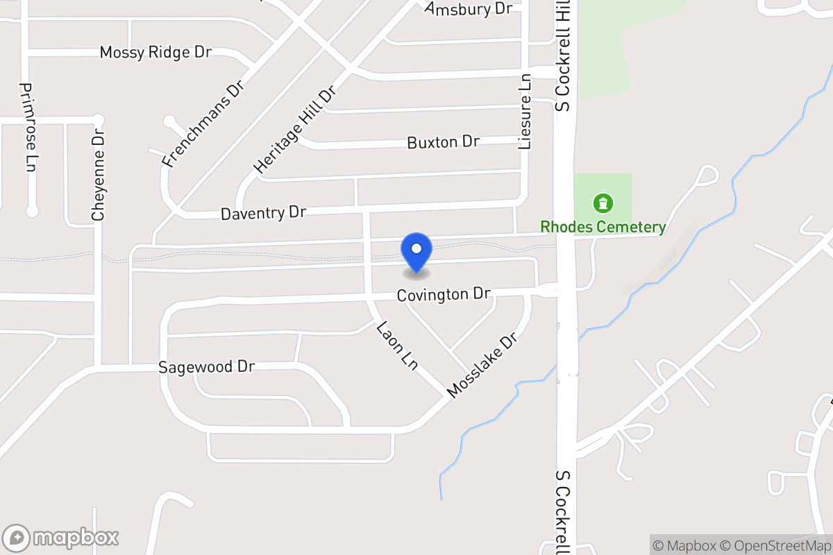 Map of 1329 Covington Dr