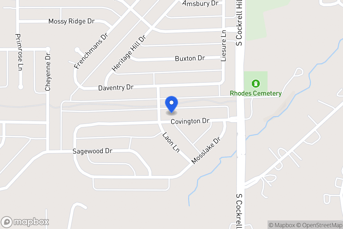 Map of 1333 Covington Dr