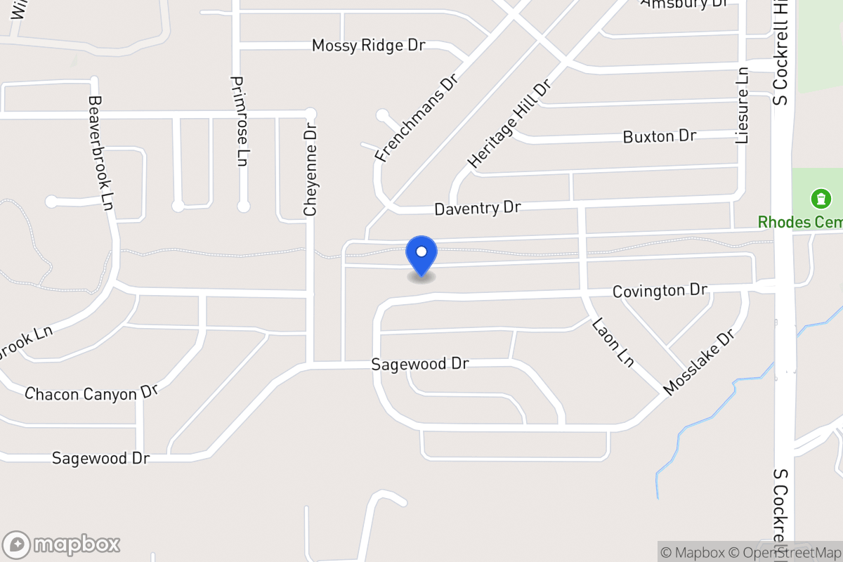 Map of 1433 Covington Dr