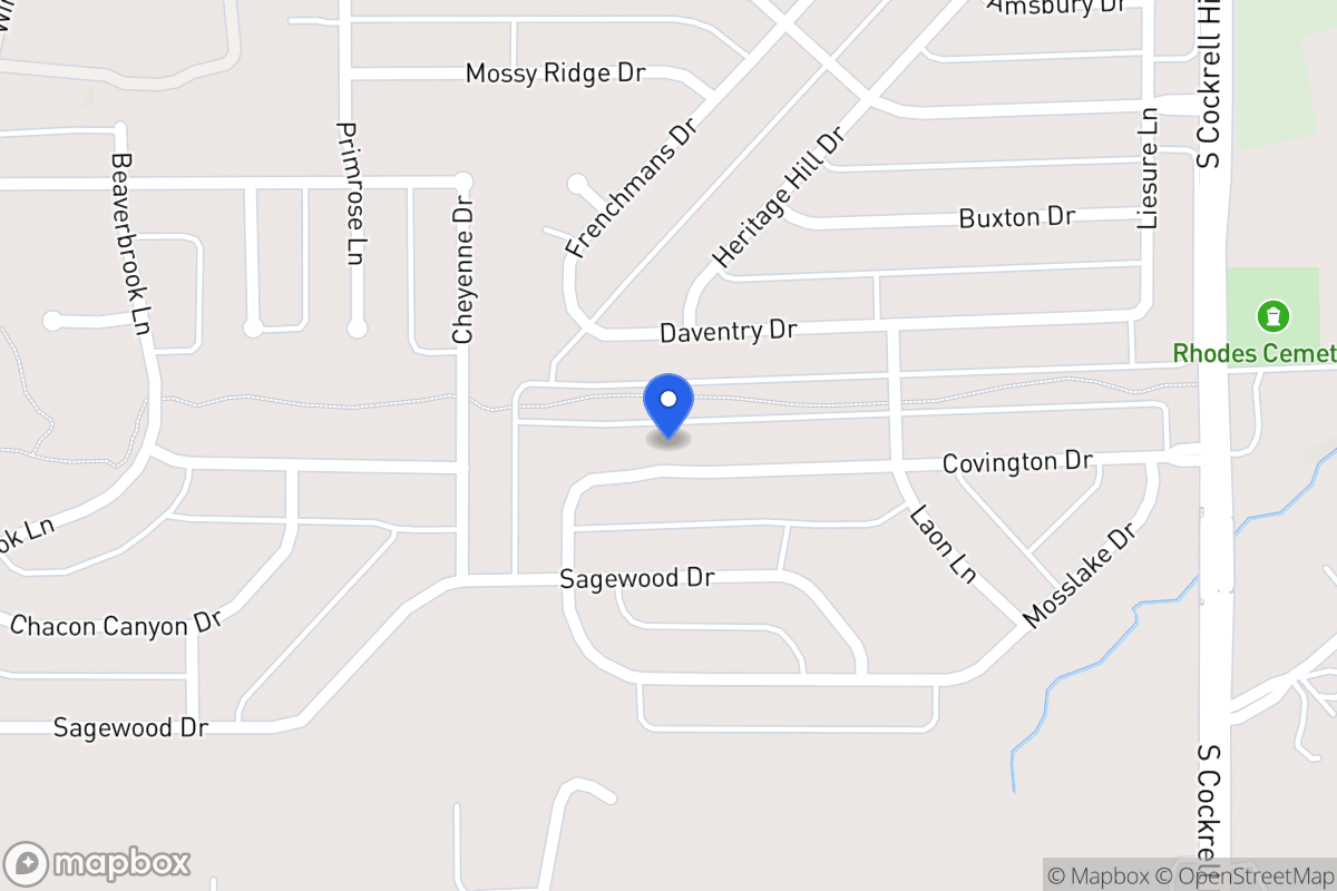 Map of 1429 Covington Dr