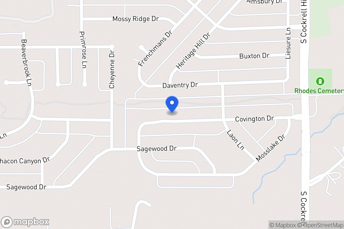 Map of 1425 Covington Dr