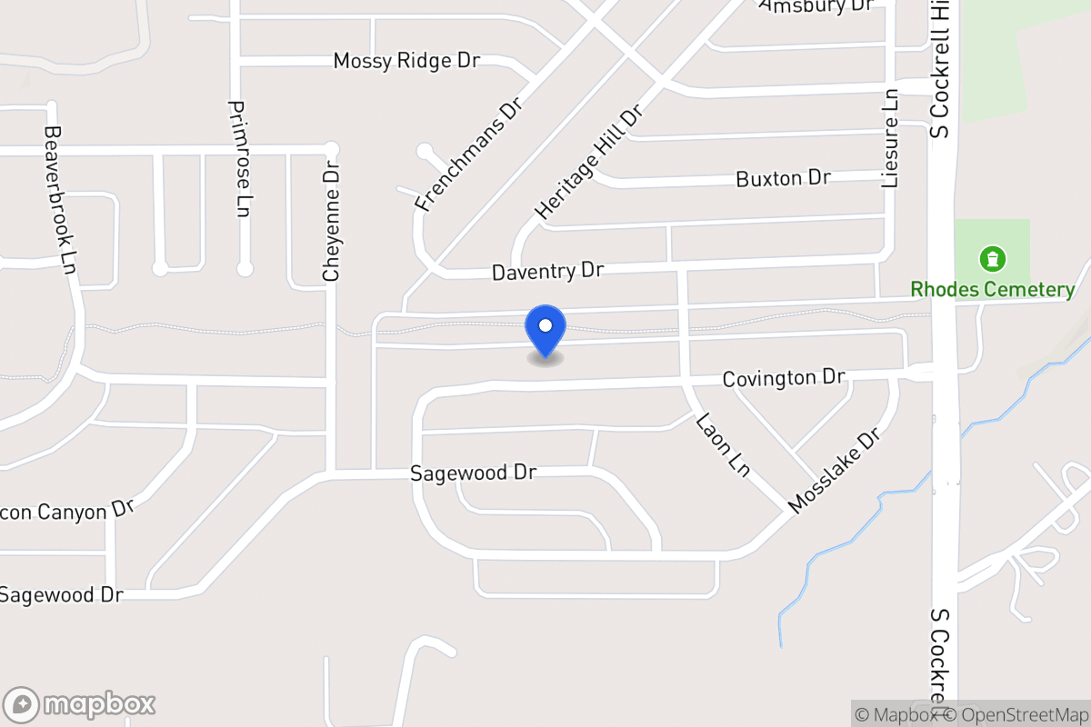 Map of 1421 Covington Dr