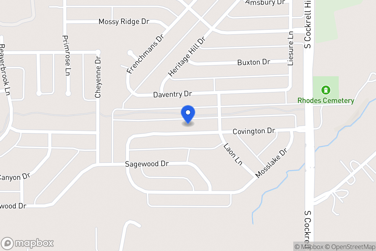 Map of 1413 Covington Dr