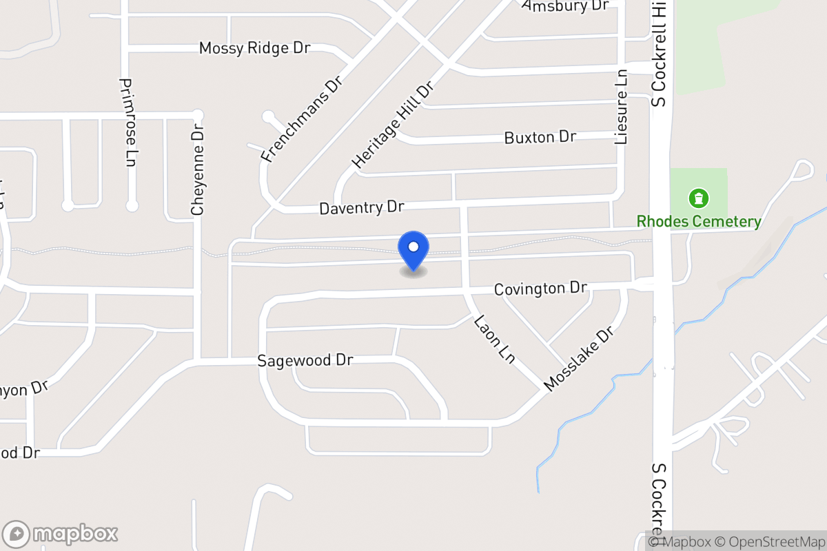 Map of 1409 Covington Dr