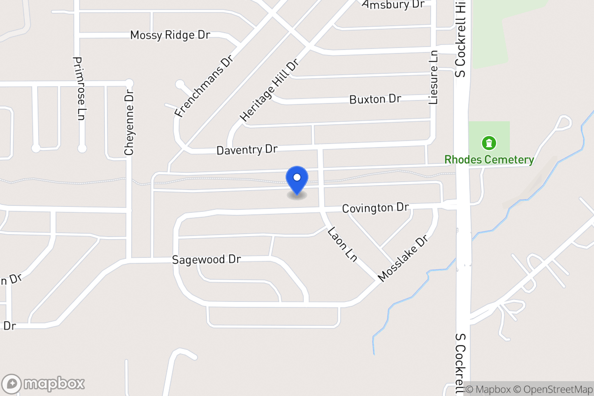 Map of 1405 Covington Dr