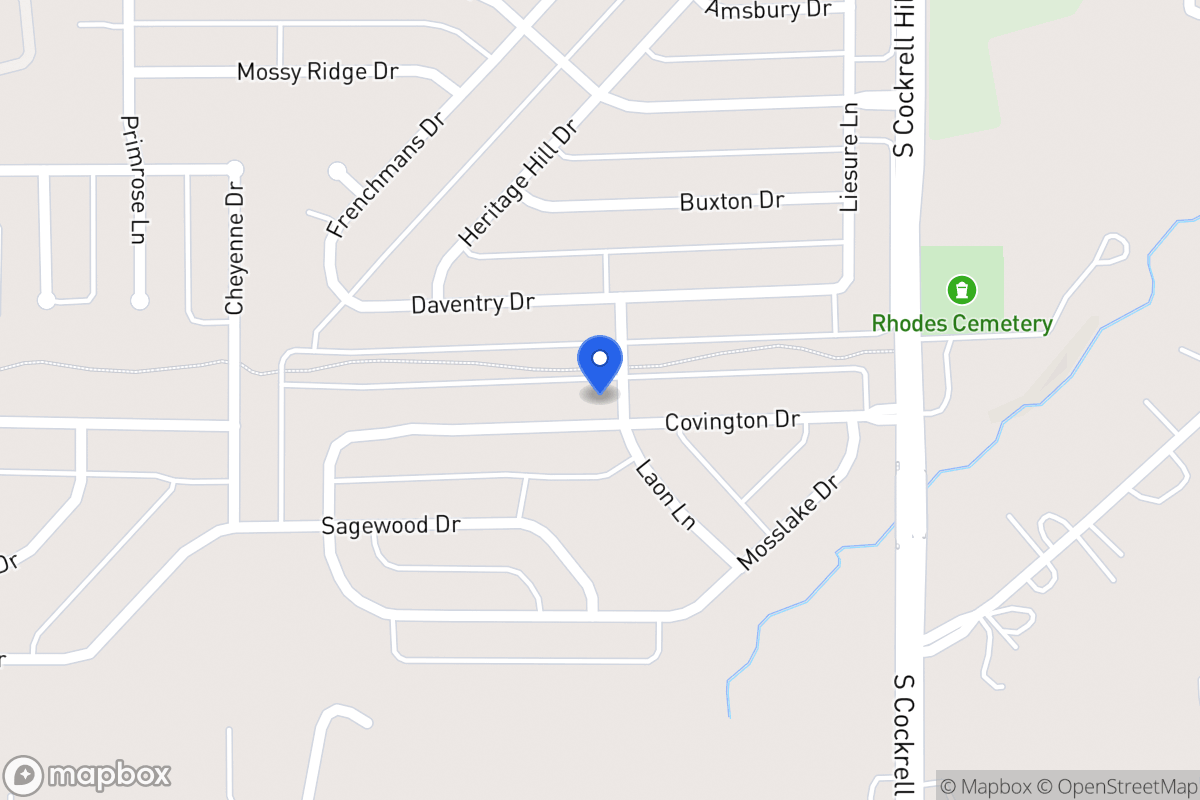 Map of 1401 Covington Dr