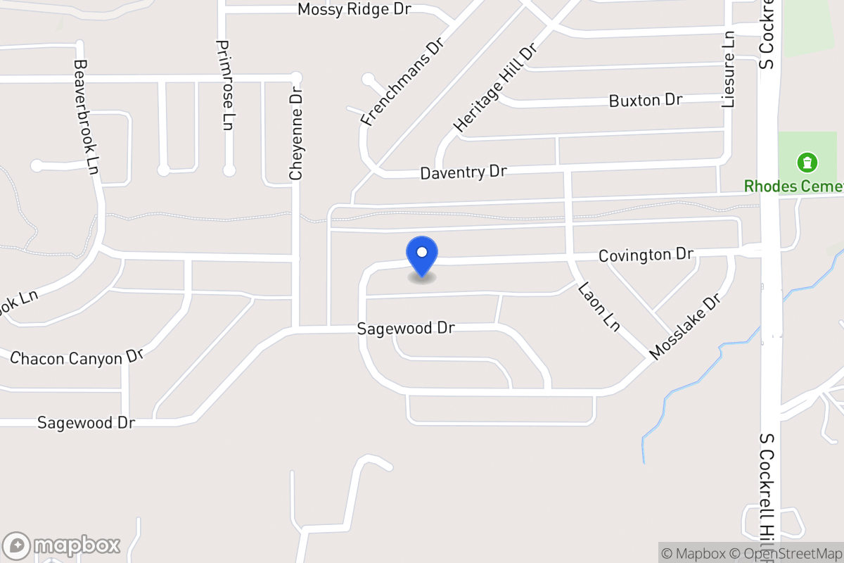 Map of 1428 Covington Dr