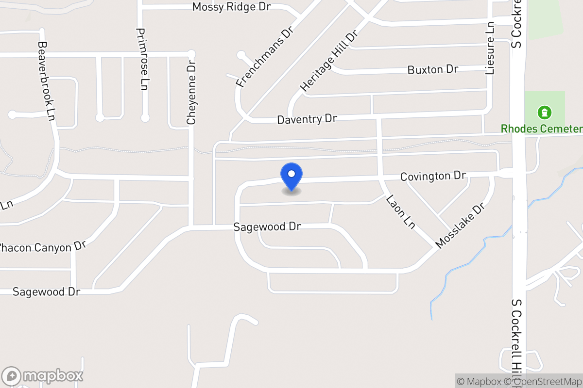 Map of 1424 Covington Dr