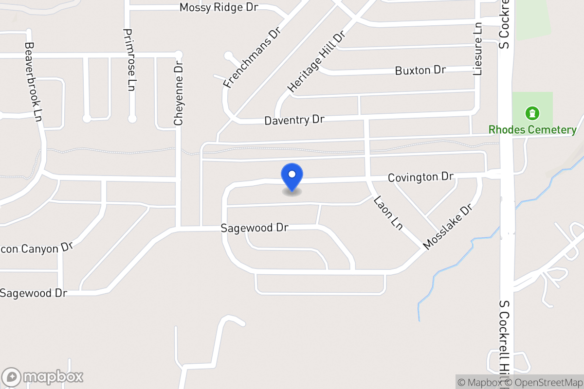 Map of 1420 Covington Dr