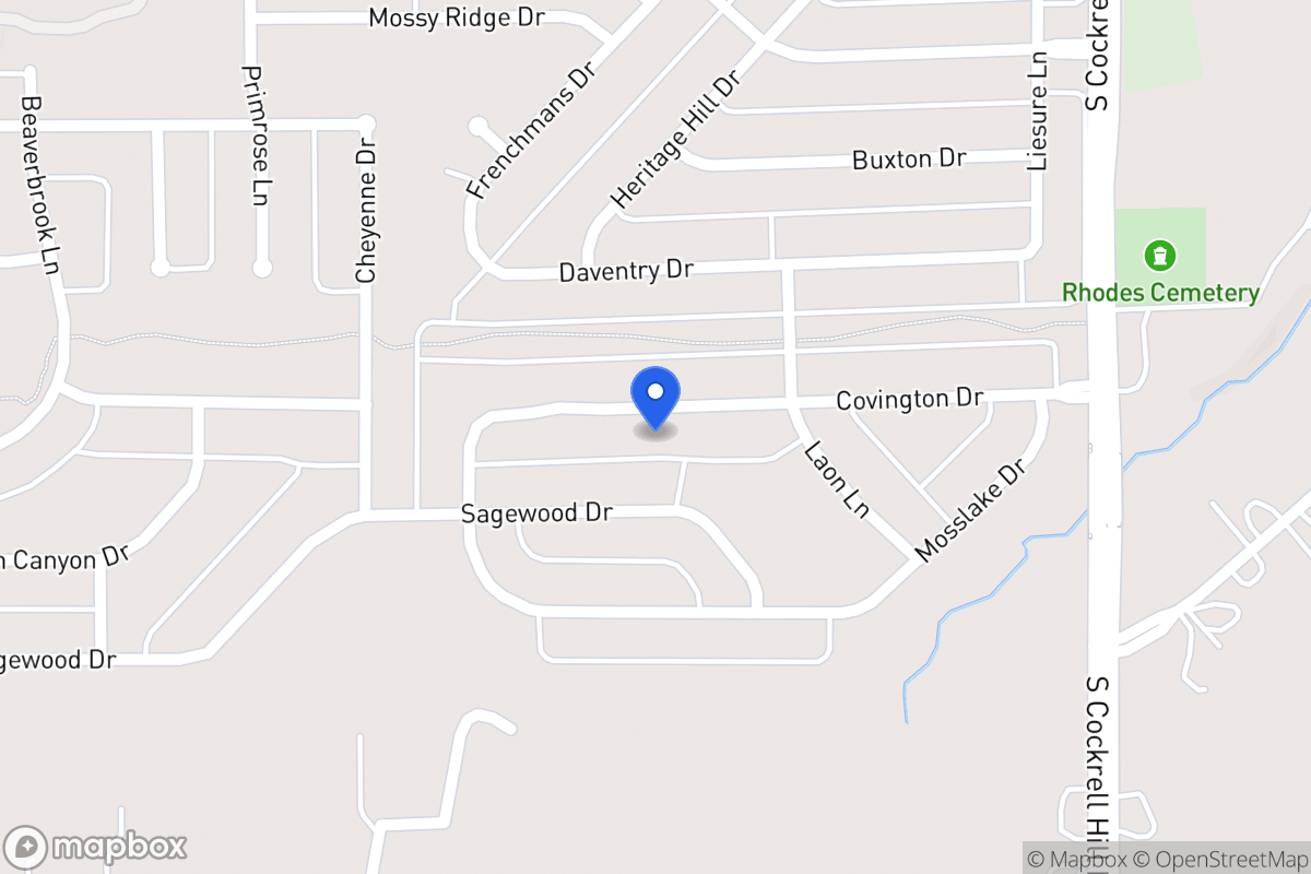 Map of 1416 Covington Dr