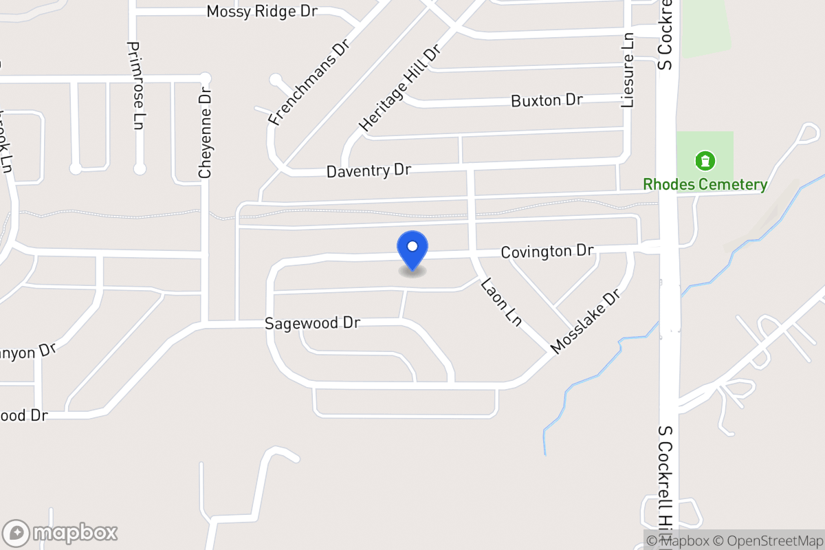 Map of 1412 Covington Dr