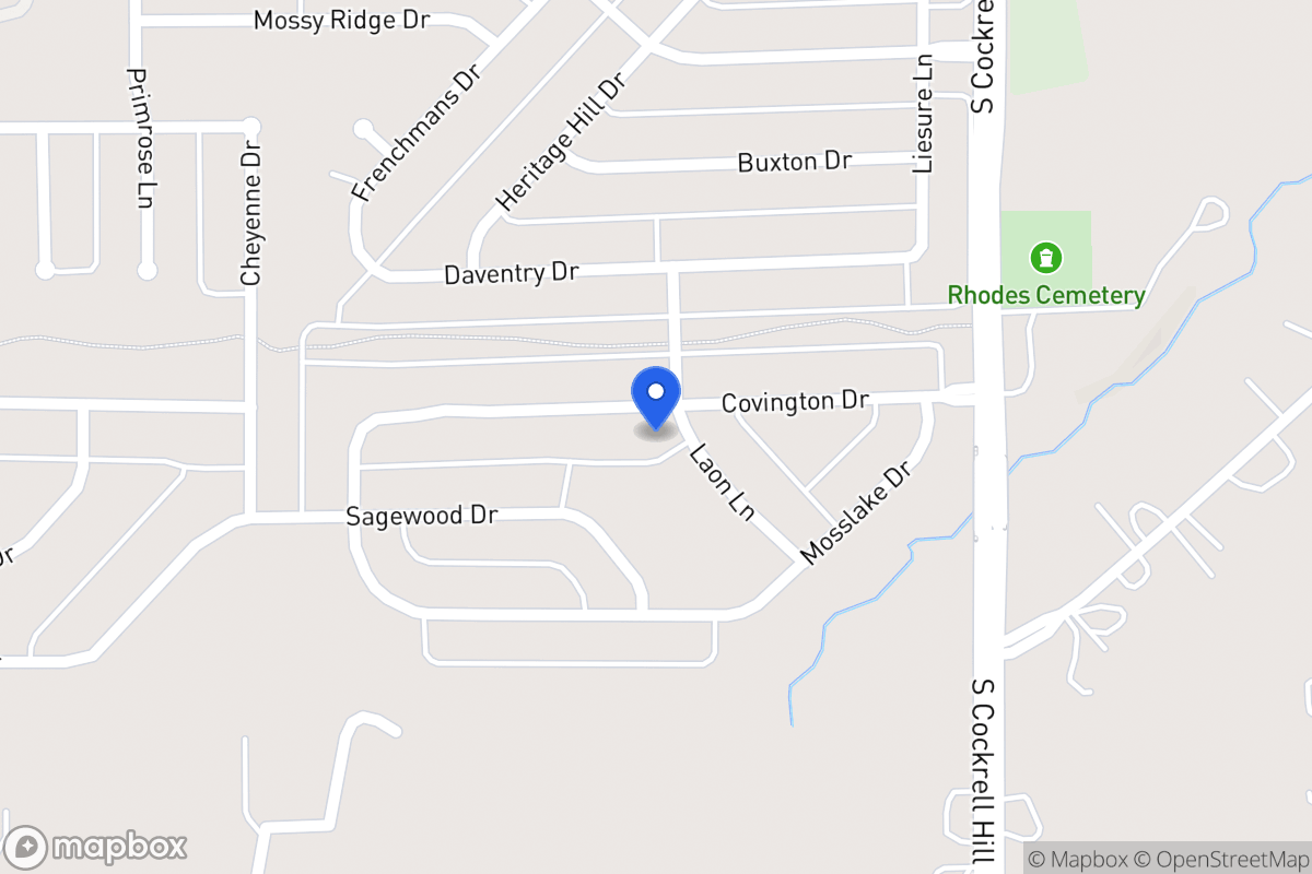 Map of 1400 Covington Dr