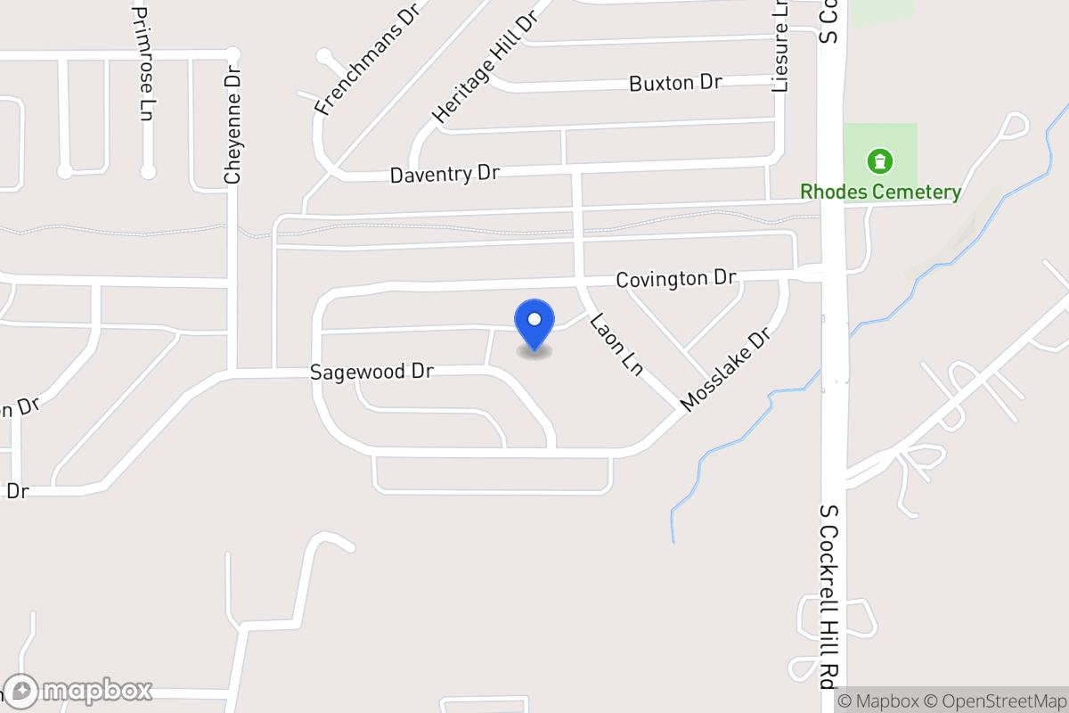 Map of 1407 Sagewood Dr