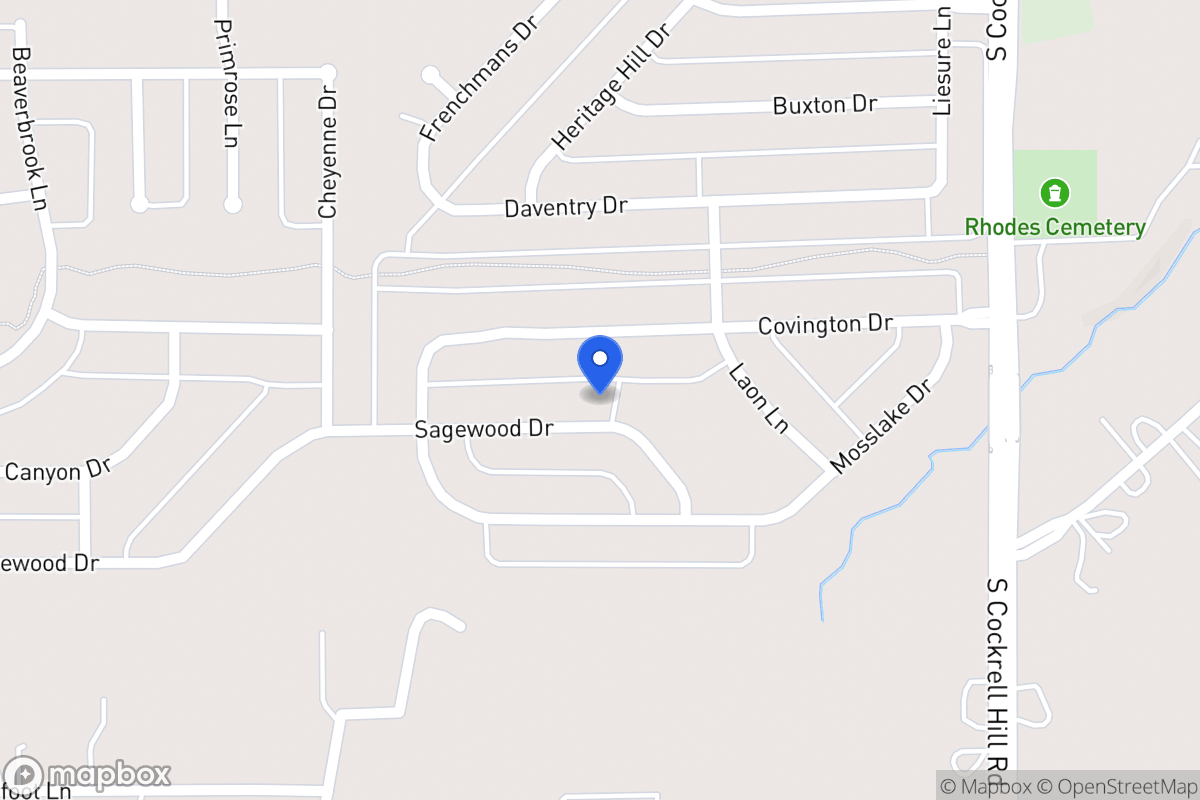 Map of 1413 Sagewood Dr