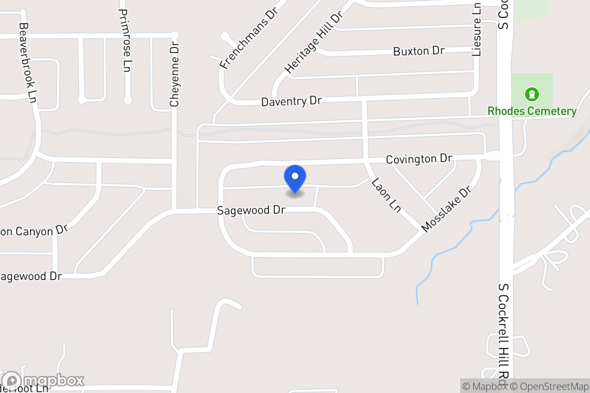 Map of 1417 Sagewood Dr