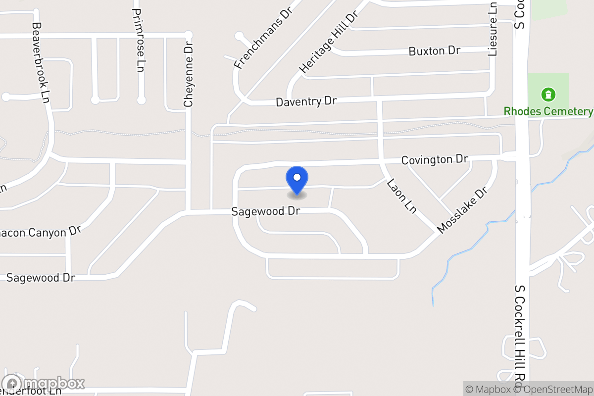 Map of 1421 Sagewood Dr