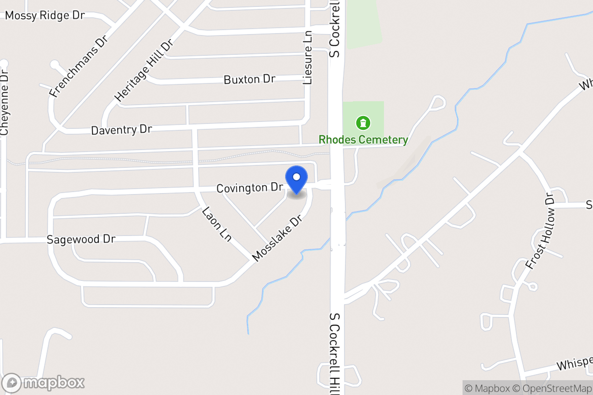 Map of 1301 Mosslake Dr