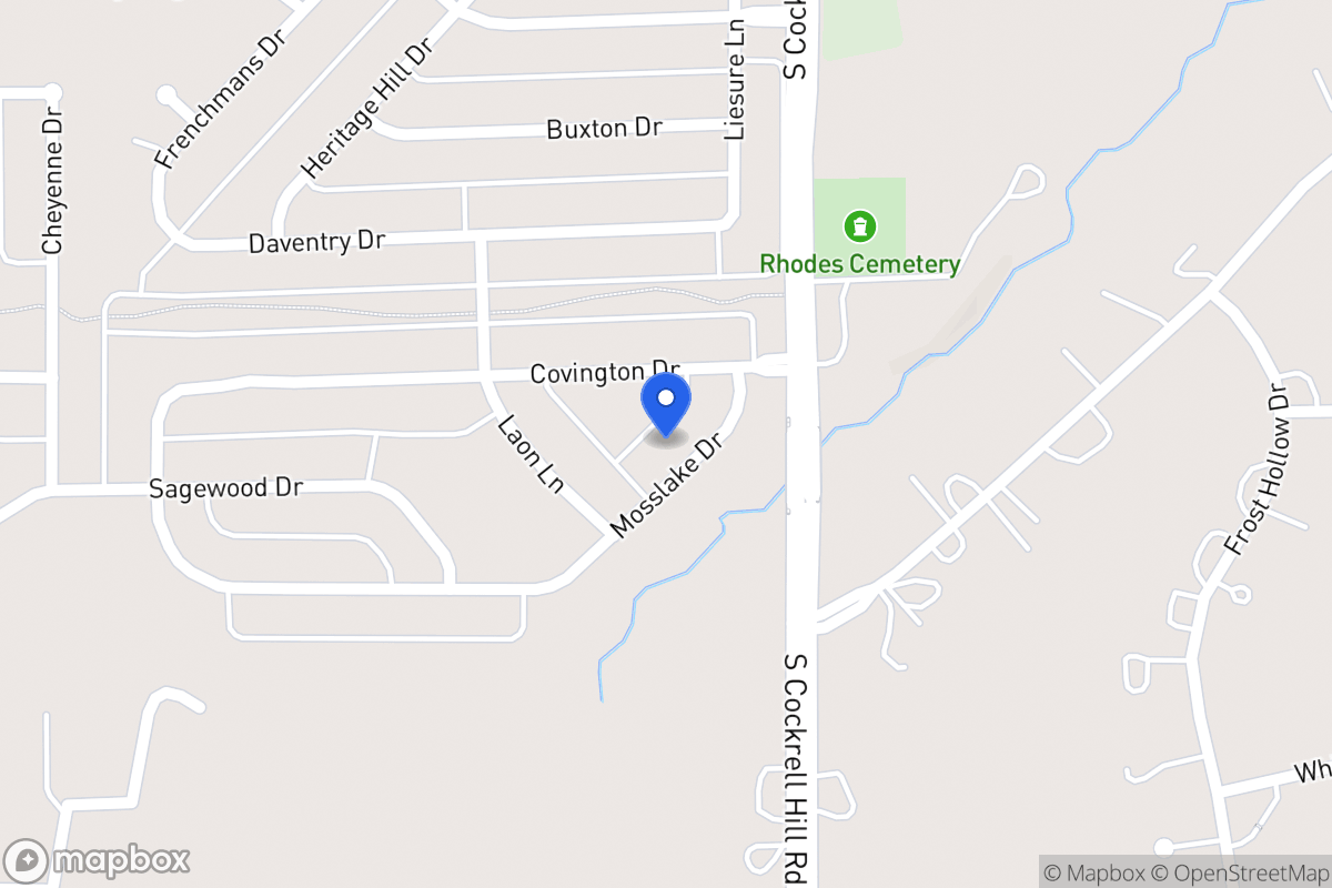Map of 1315 Mosslake Dr