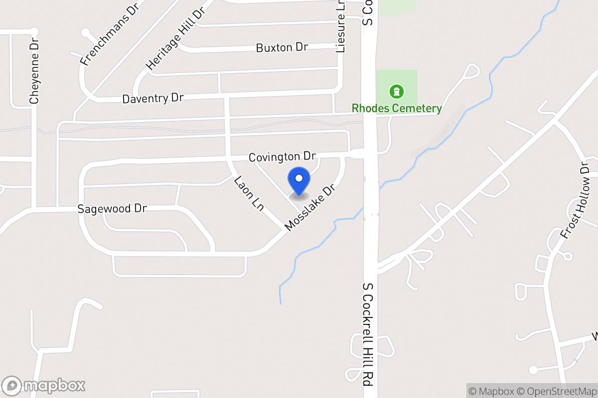 Map of 1319 Mosslake Dr