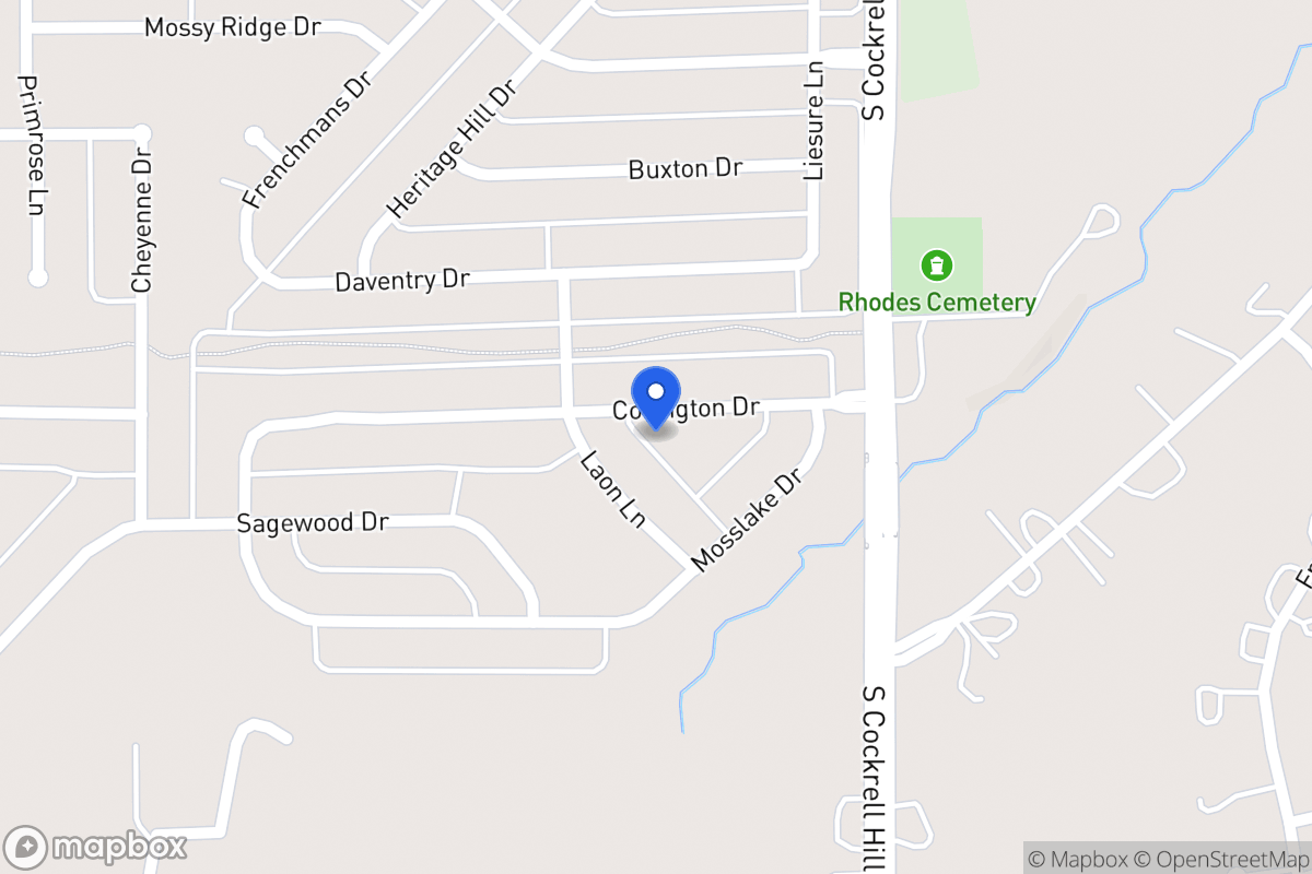 Map of 1328 Covington Dr