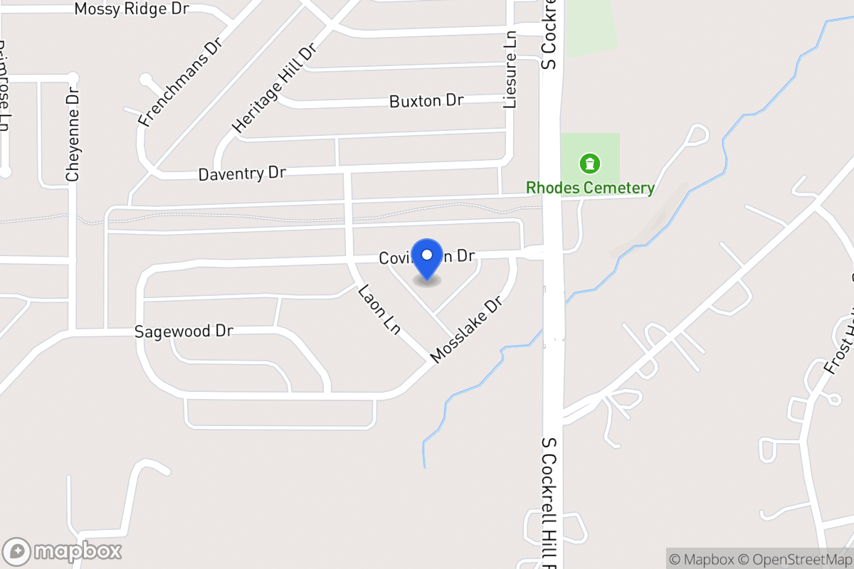 Map of 1324 Covington Dr