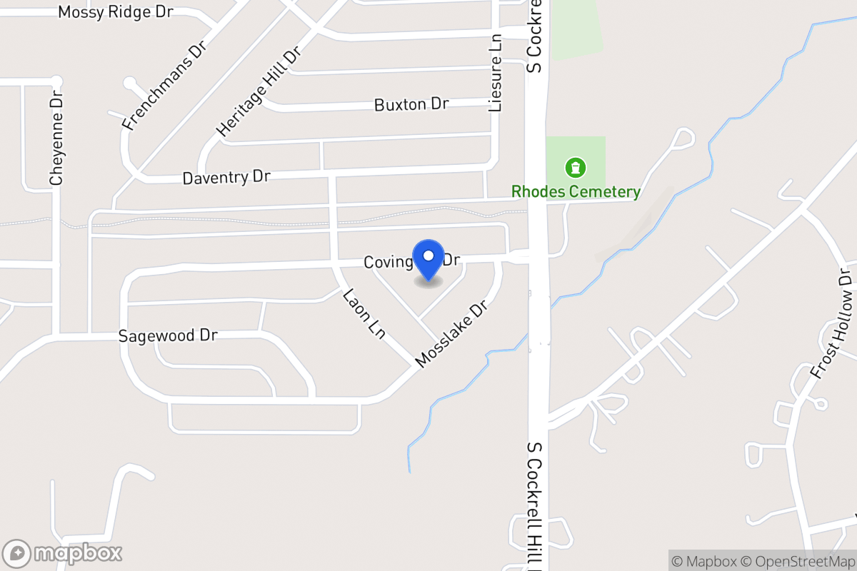 Map of 1320 Covington Dr