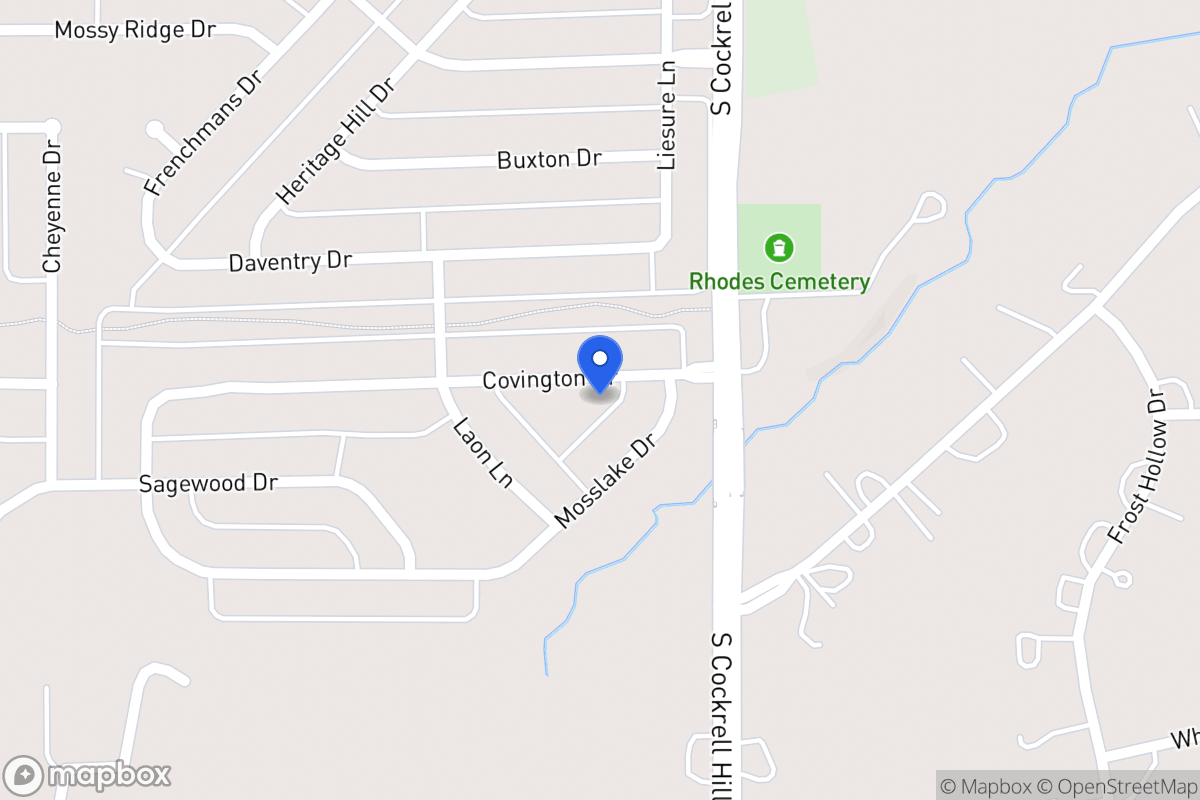 Map of 1316 Covington Dr