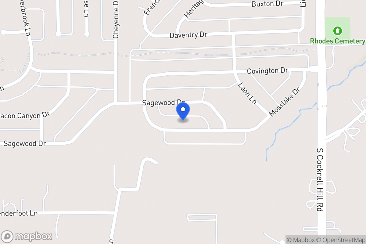 Map of 1429 Mosslake Dr