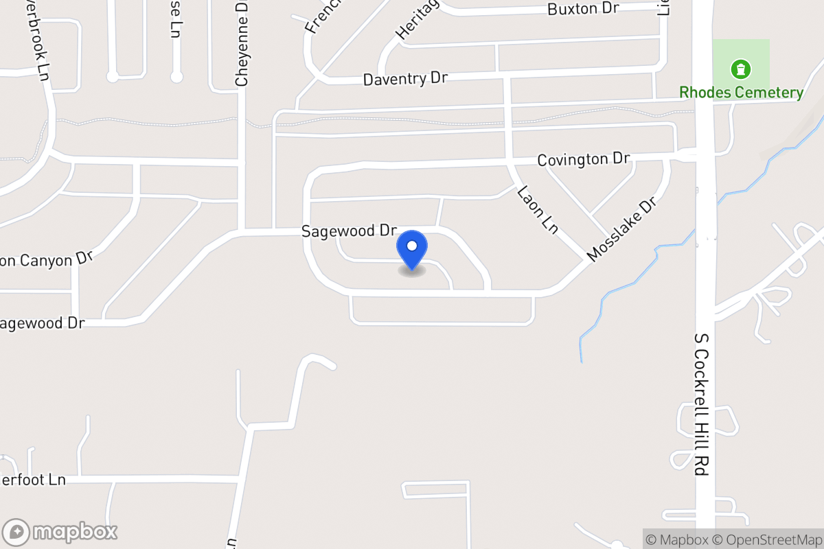 Map of 1423 Mosslake Dr