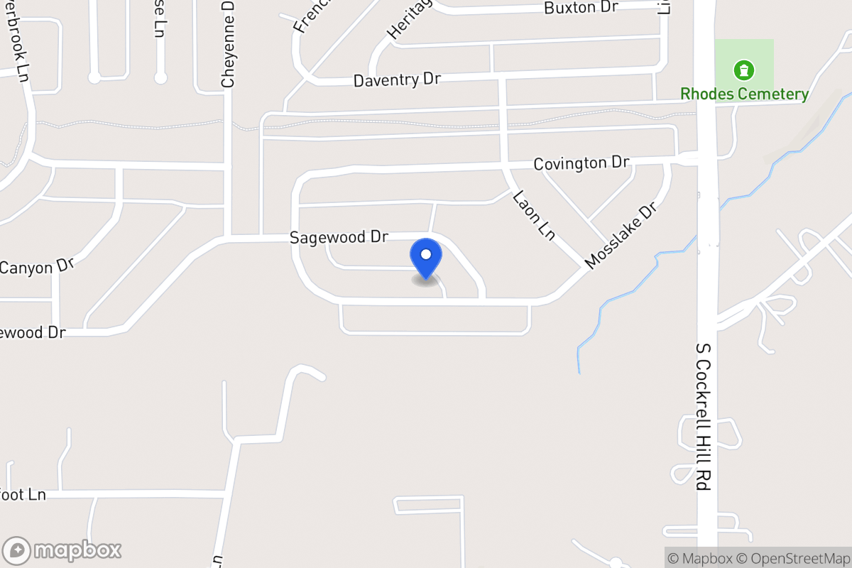 Map of 1419 Mosslake Dr