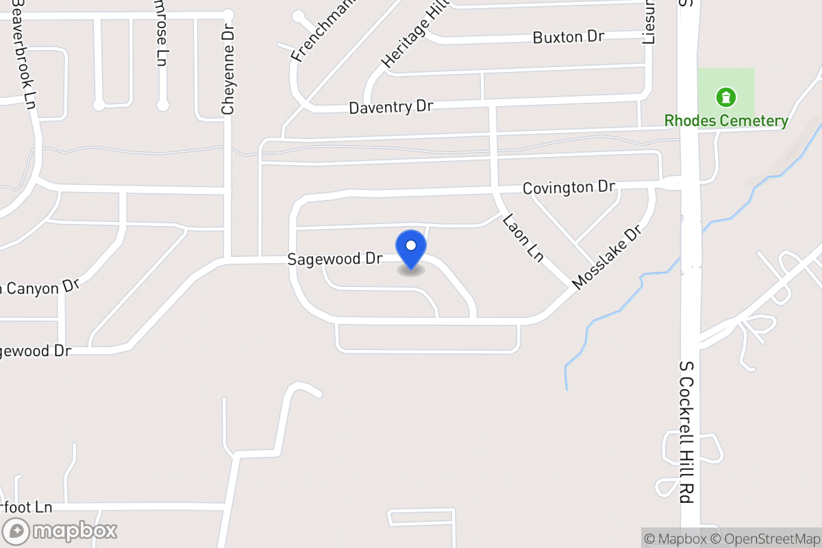 Map of 1412 Sagewood Dr