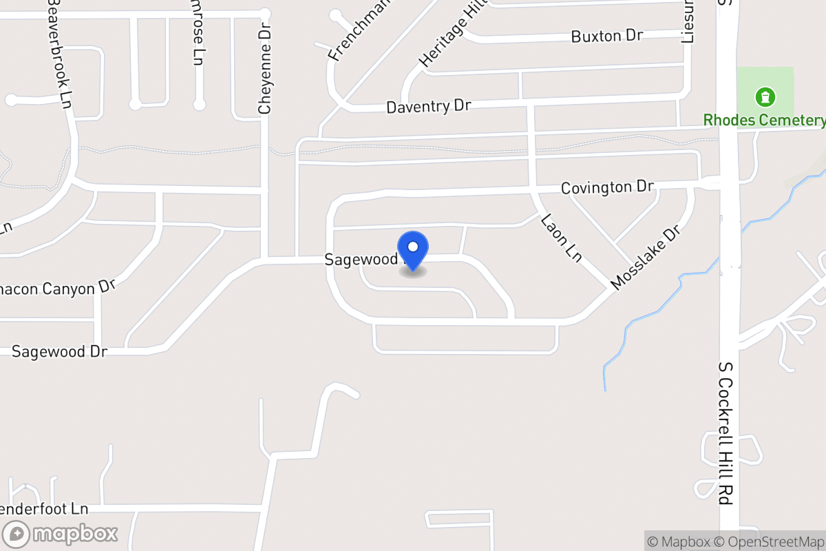 Map of 1420 Sagewood Dr
